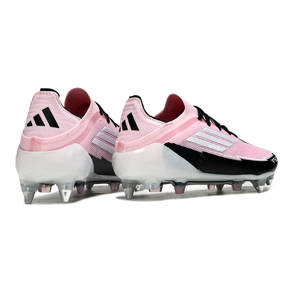 Chuteira Campo Adidas F50 Ponta de Aluminio Rosa e Preto 