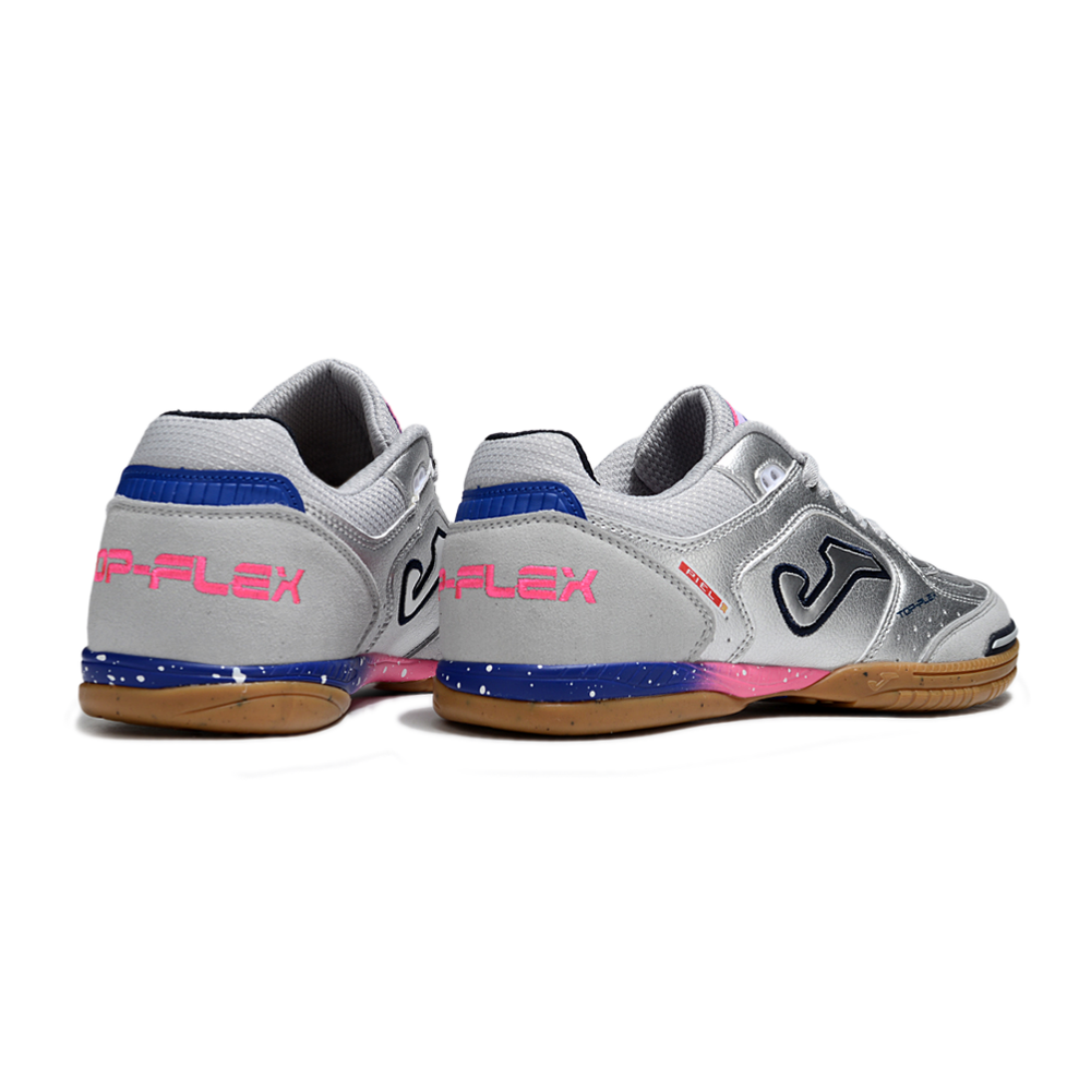 Chuteira Futsal Joma Top Flex Rebound IC Prata