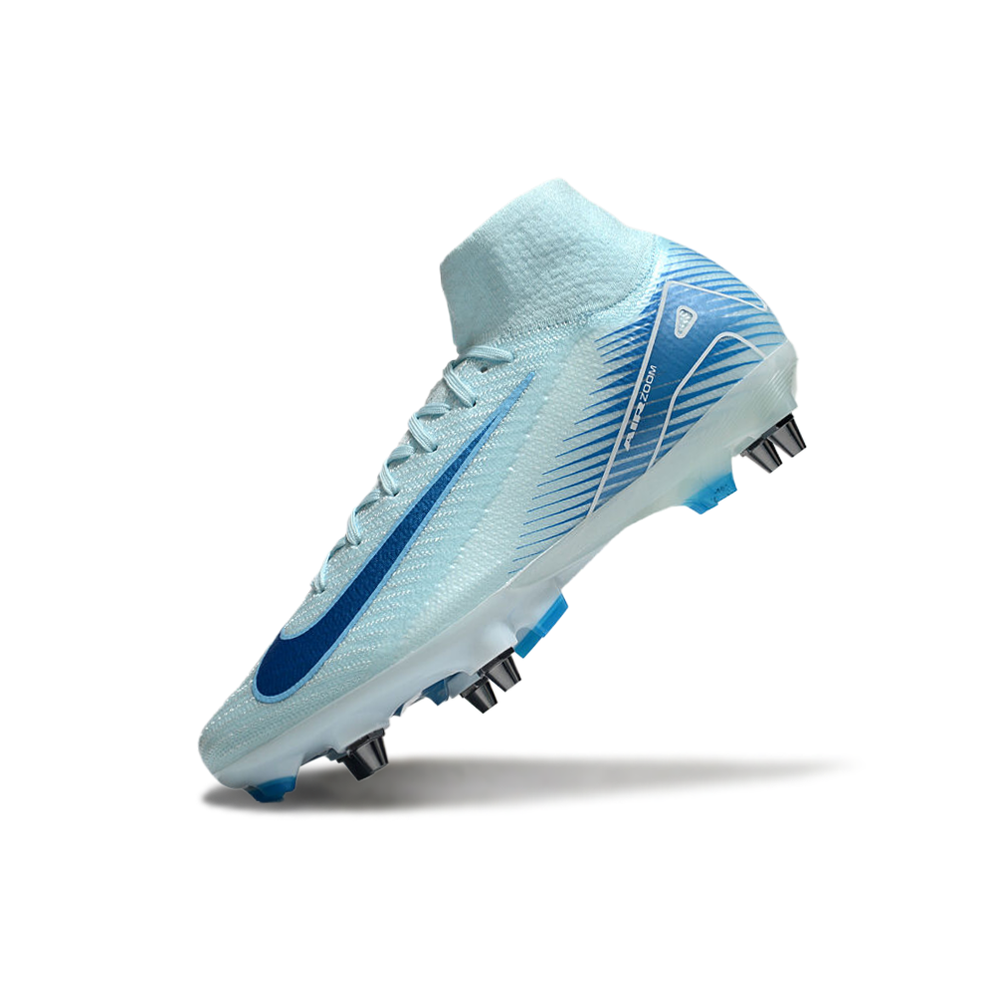 Chuteira Campo Nike Air Zoom Mercurial Superfly 10 Elite Trava Mista Azul 