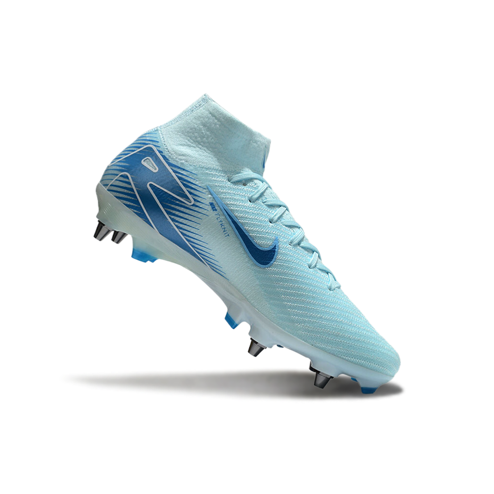 Chuteira Campo Nike Air Zoom Mercurial Superfly 10 Elite Trava Mista Azul 