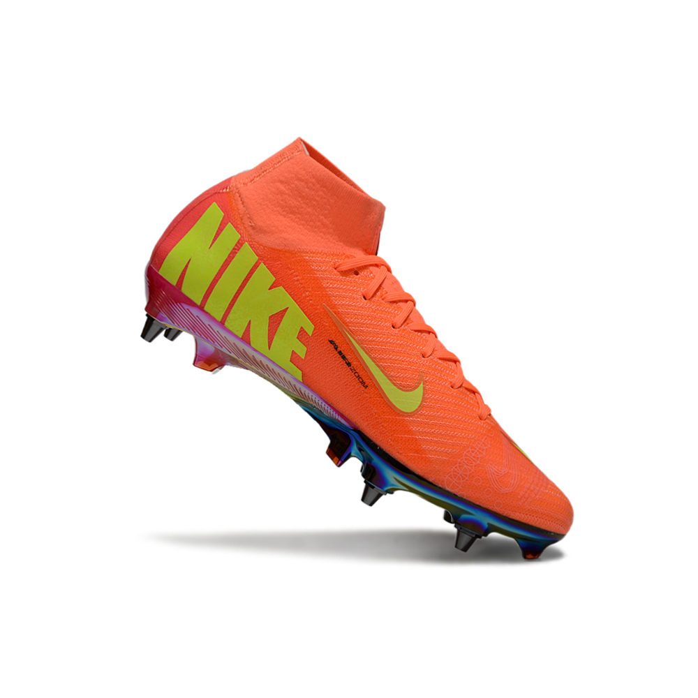 Chuteira Campo Nike Air Zoom Mercurial Superfly 10 Elite Trava Mista Laranja 