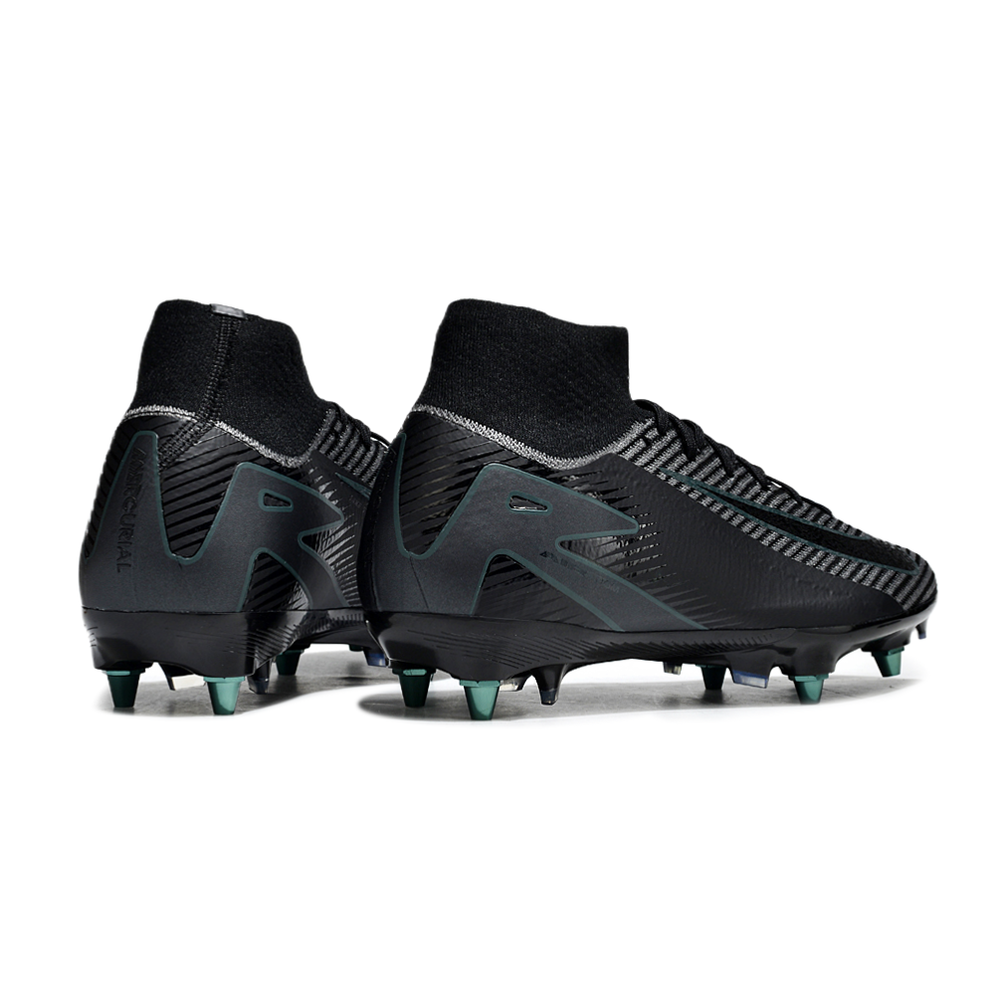 Chuteira Campo Nike Air Zoom Mercurial Superfly 10 Elite Trava Mista Preta 