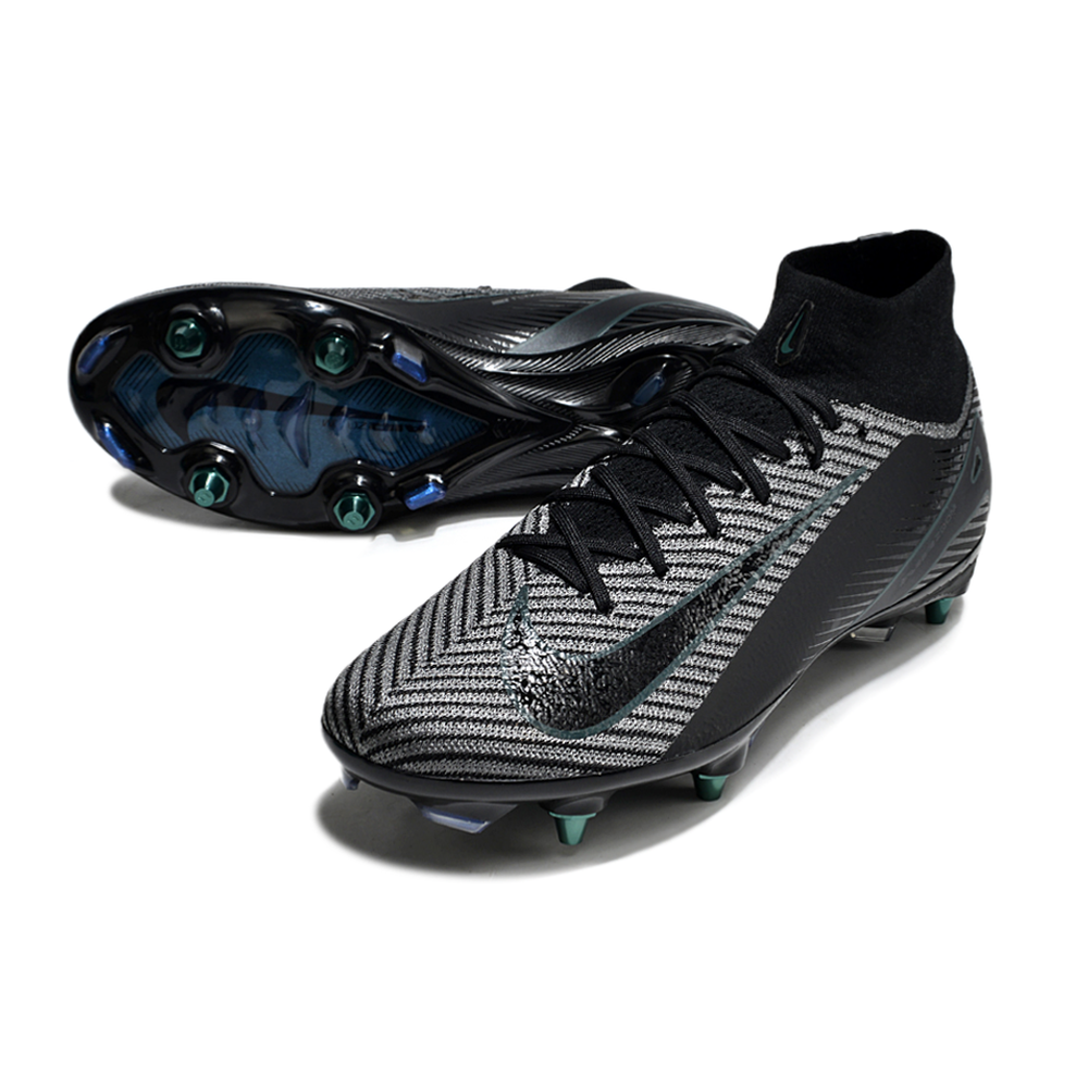 Chuteira Campo Nike Air Zoom Mercurial Superfly 10 Elite Trava Mista Preta 