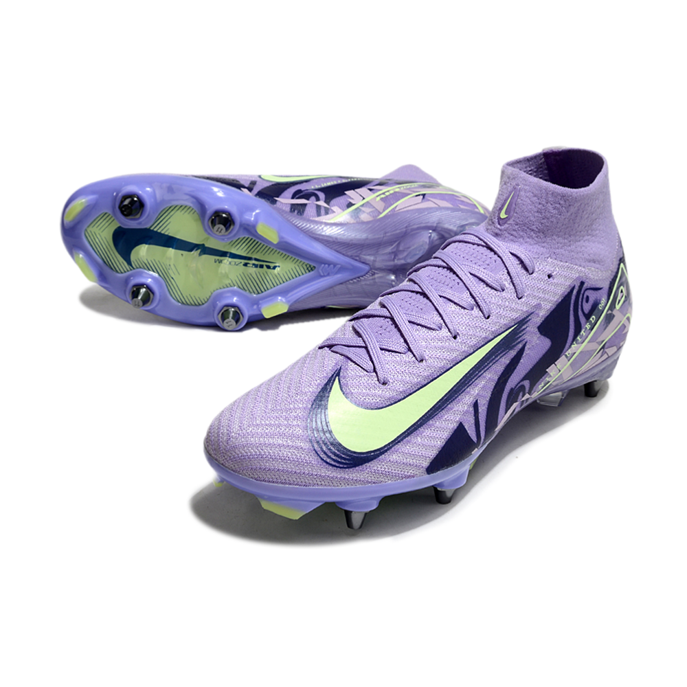 Chuteira Campo Nike Air Zoom Mercurial Superfly 10 Elite Trava Mista Roxa 