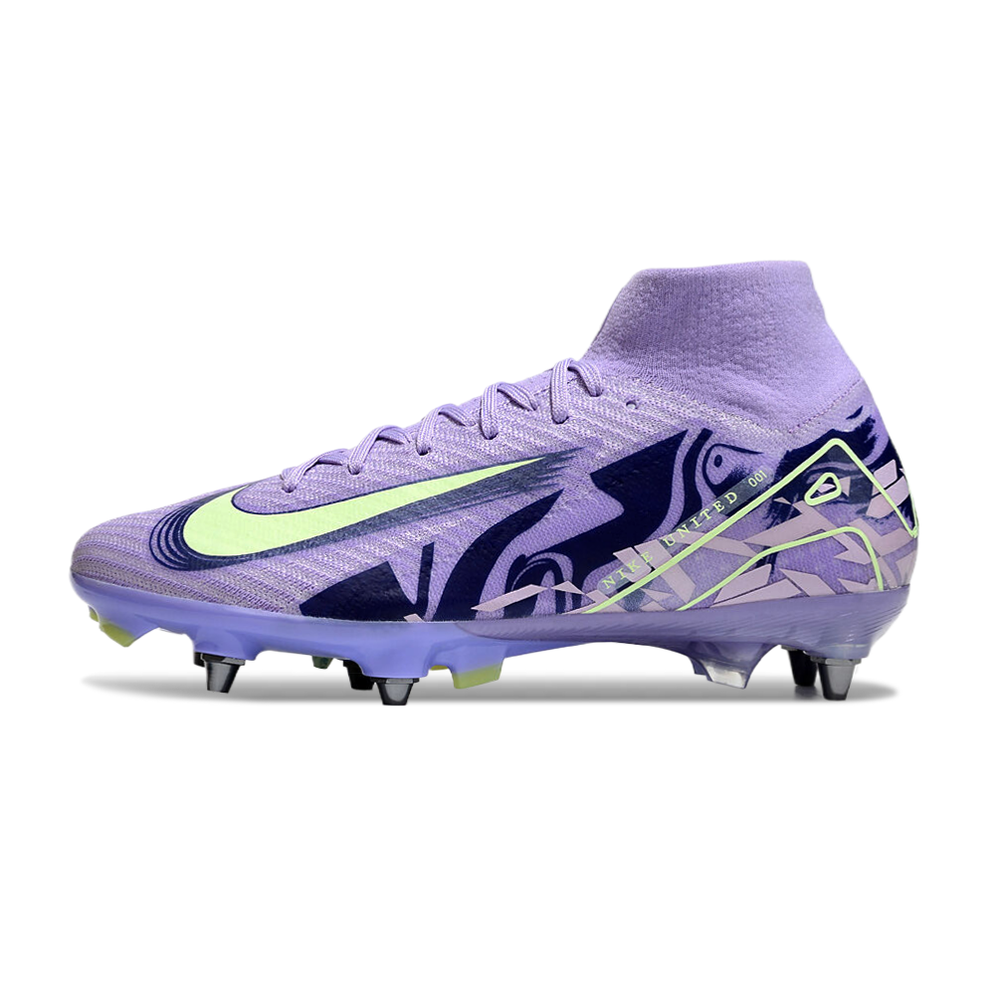 Chuteira Campo Nike Air Zoom Mercurial Superfly 10 Elite Trava Mista Roxa 