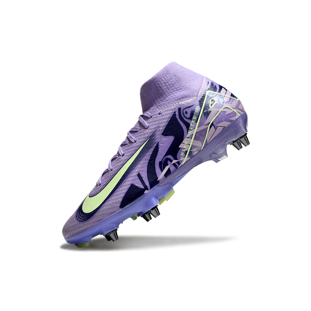 Chuteira Campo Nike Air Zoom Mercurial Superfly 10 Elite Trava Mista Roxa 