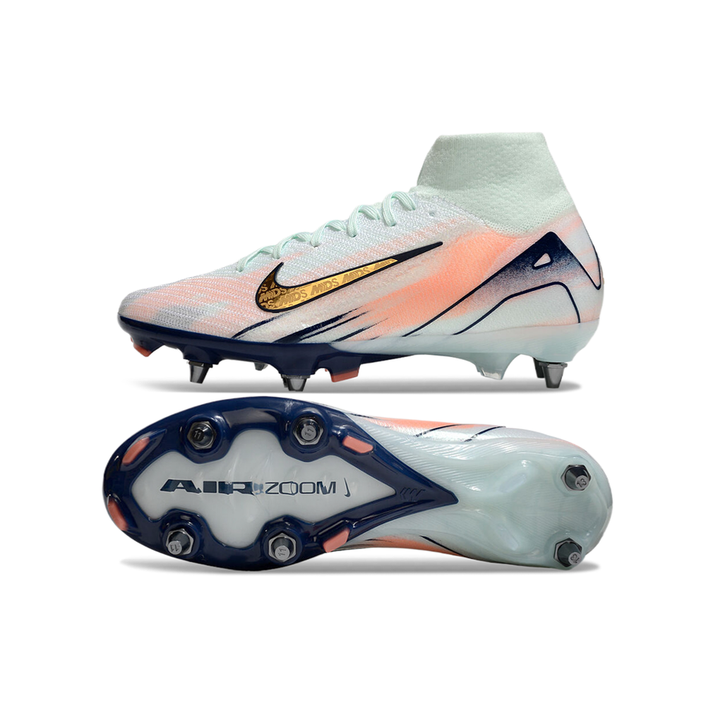 Chuteira Campo Nike Air Zoom Mercurial Superfly 10 Elite Trava Mista Verde 