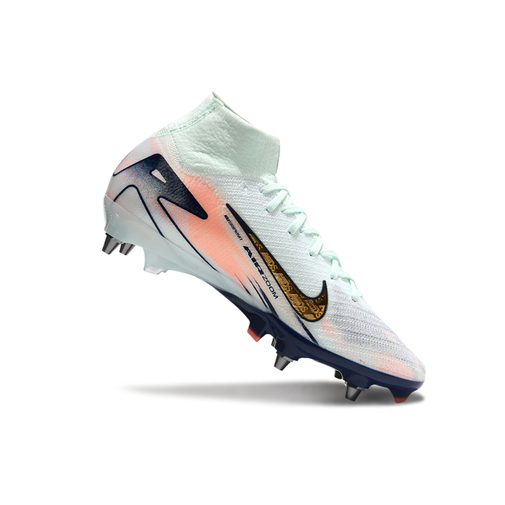 Chuteira Campo Nike Air Zoom Mercurial Superfly 10 Elite Trava Mista Verde 