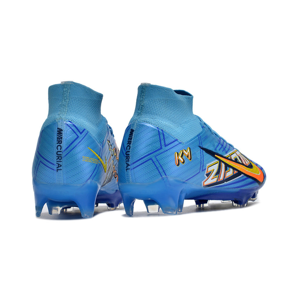 Chuteira Campo Nike Air Zoom Mercurial Superfly 9 Elite FG Azul 