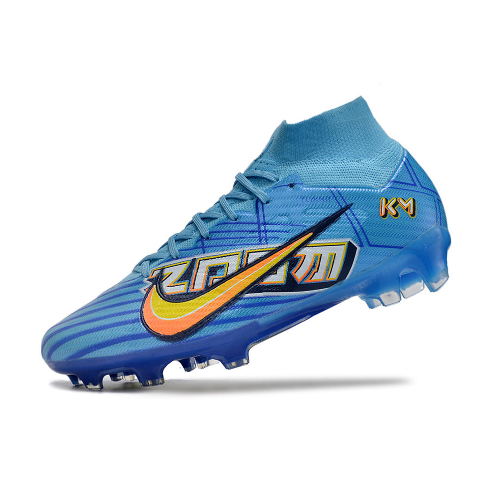 Chuteira Campo Nike Air Zoom Mercurial Superfly 9 Elite FG Azul 