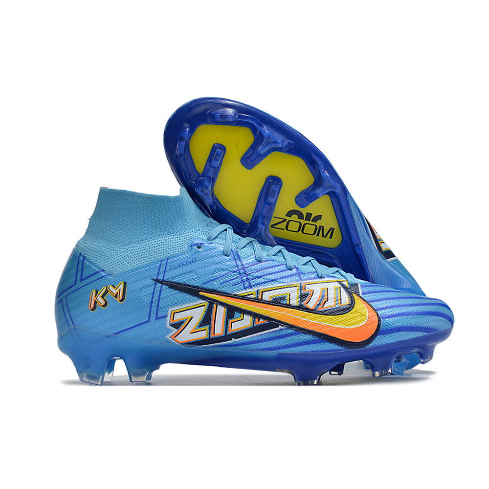 Chuteira Campo Nike Air Zoom Mercurial Superfly 9 Elite FG Azul 