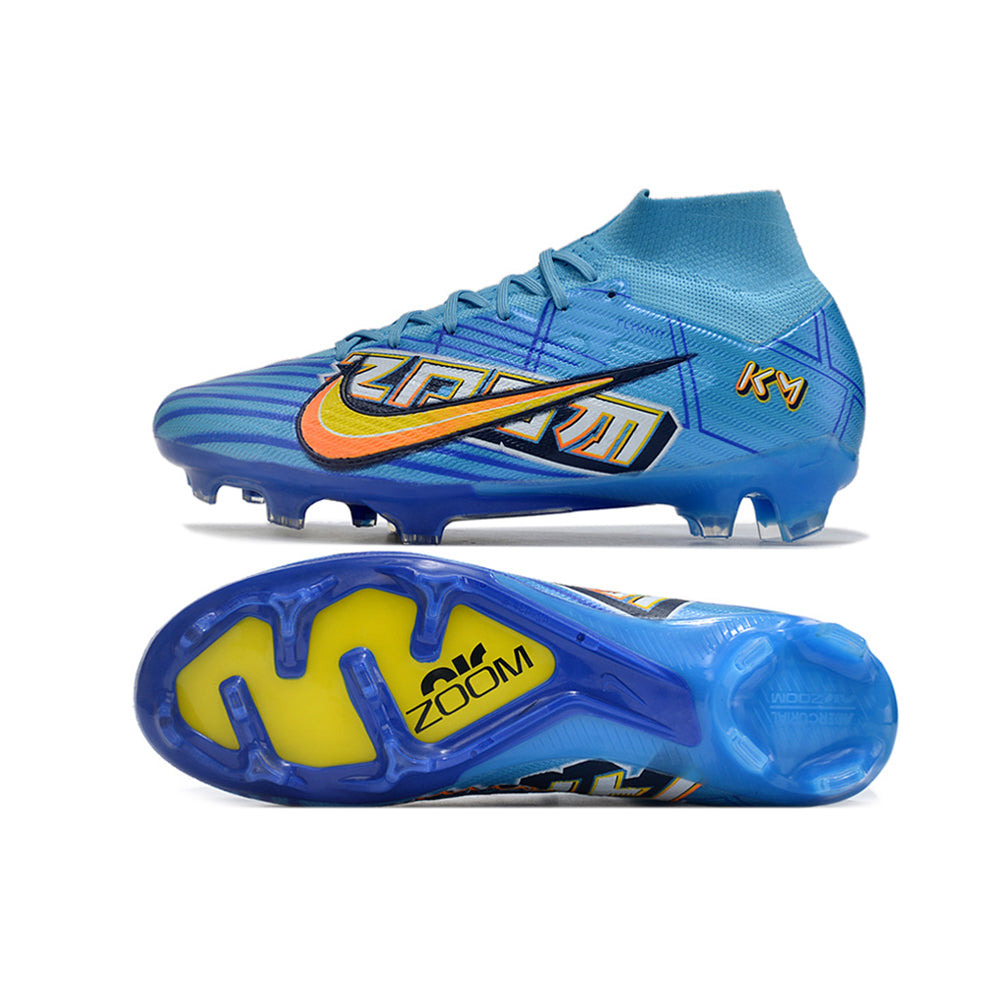 Chuteira Campo Nike Air Zoom Mercurial Superfly 9 Elite FG Azul 