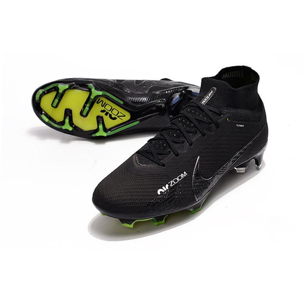 Chuteira Campo Nike Air Zoom Mercurial Superfly 9 Elite FG Preta 