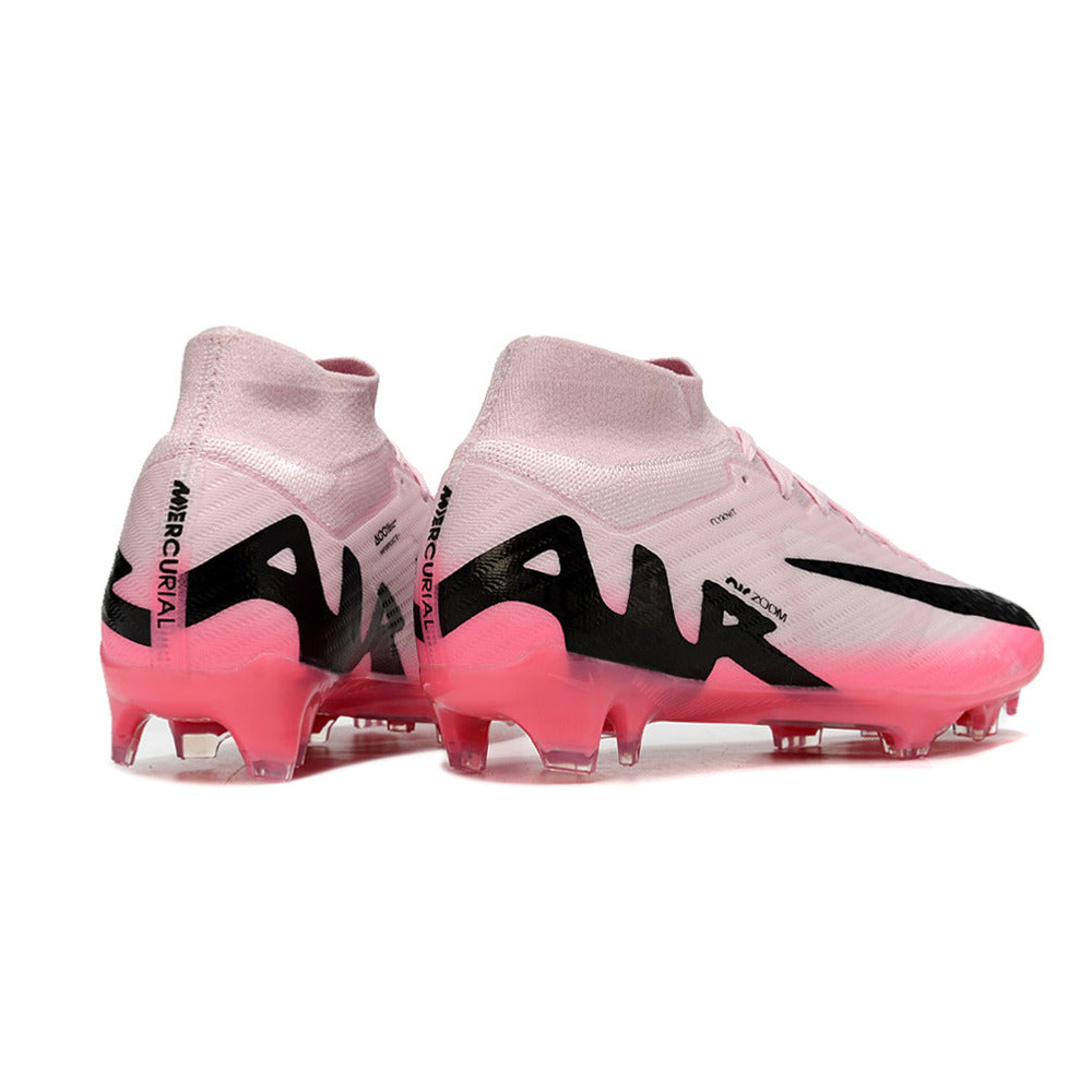 Chuteira Campo Nike Air Zoom Mercurial Superfly 9 Elite FG Rosa e Preto 