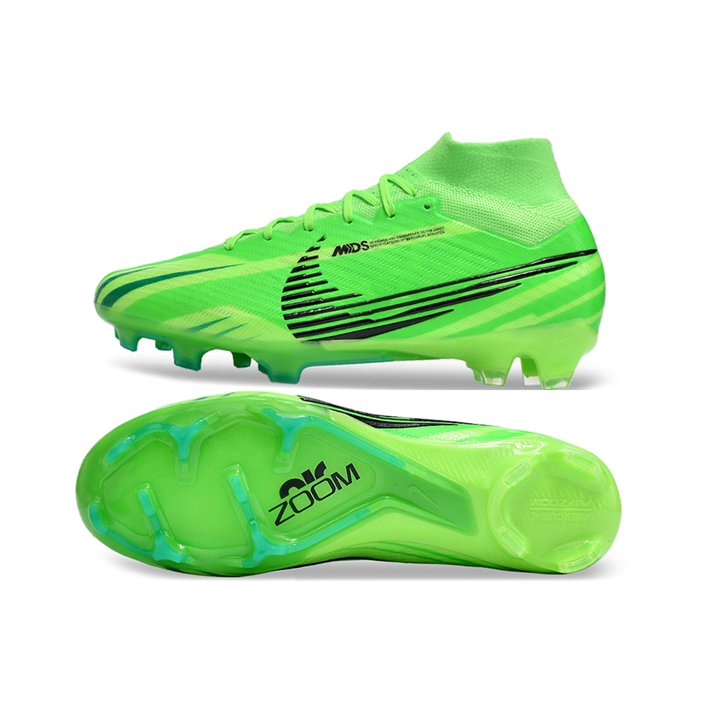 Chuteira Campo Nike Air Zoom Mercurial Superfly 9 Elite FG Verde 