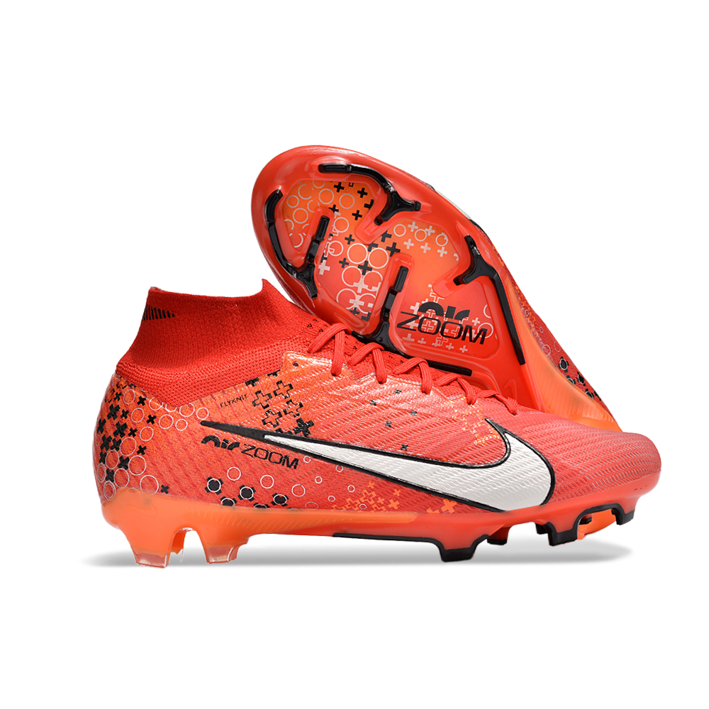 Chuteira Campo Nike Air Zoom Mercurial Superfly 9 Elite FG Vermelha 