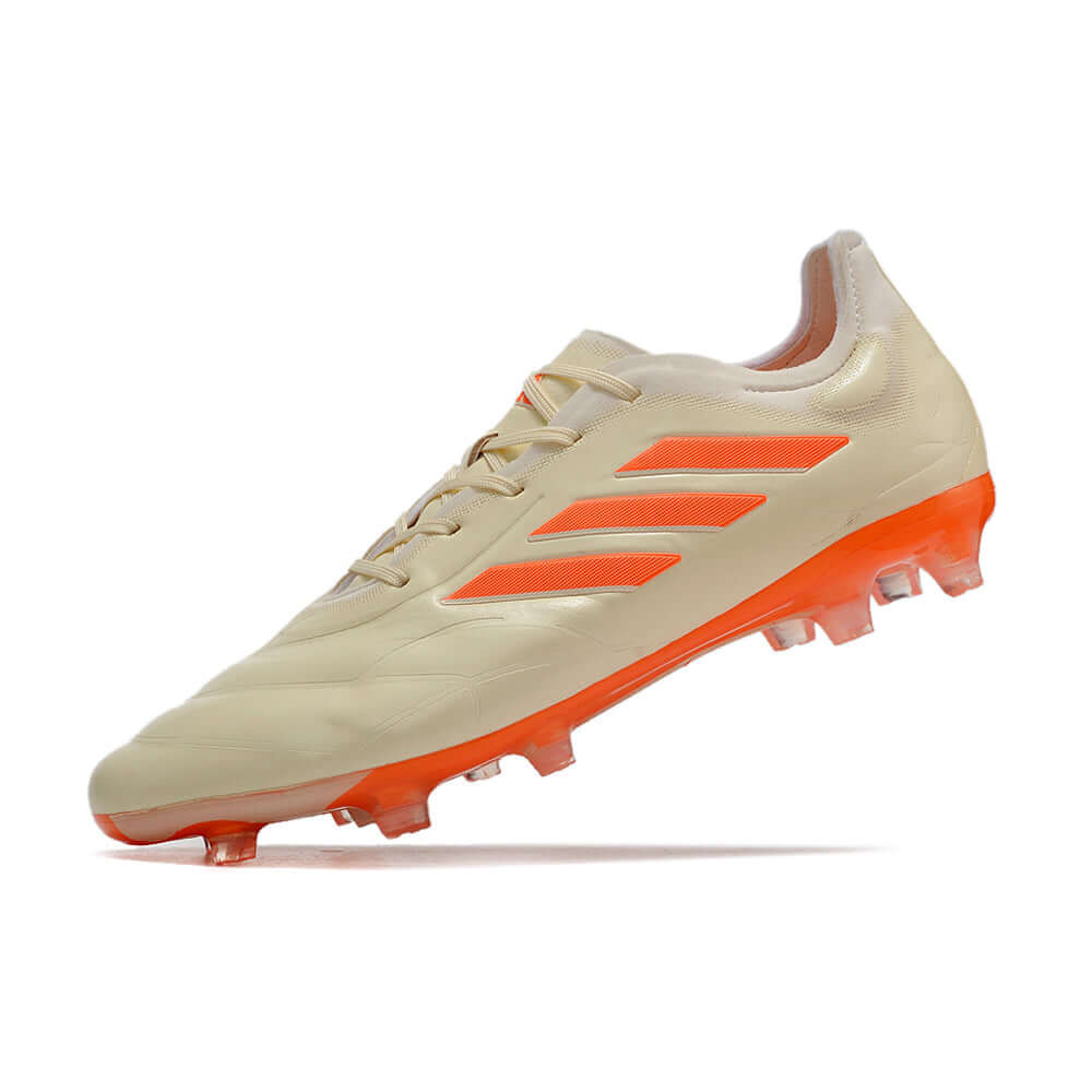 Chuteira Campo Adidas Copa Pure.1 FG Bege e Laranja 