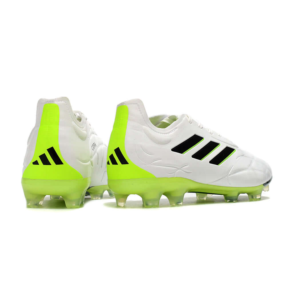 Chuteira Campo Adidas Copa Pure.1 FG Branca e Verde 