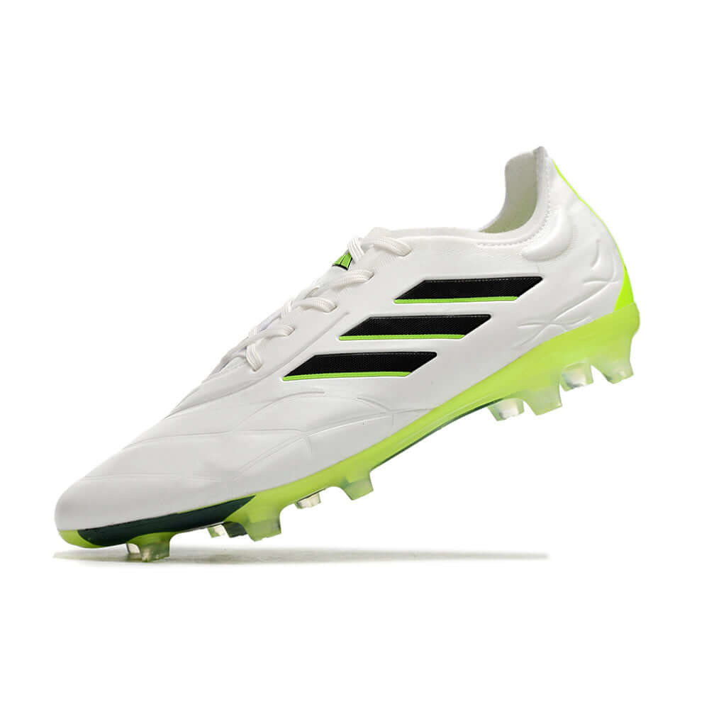 Chuteira Campo Adidas Copa Pure.1 FG Branca e Verde 