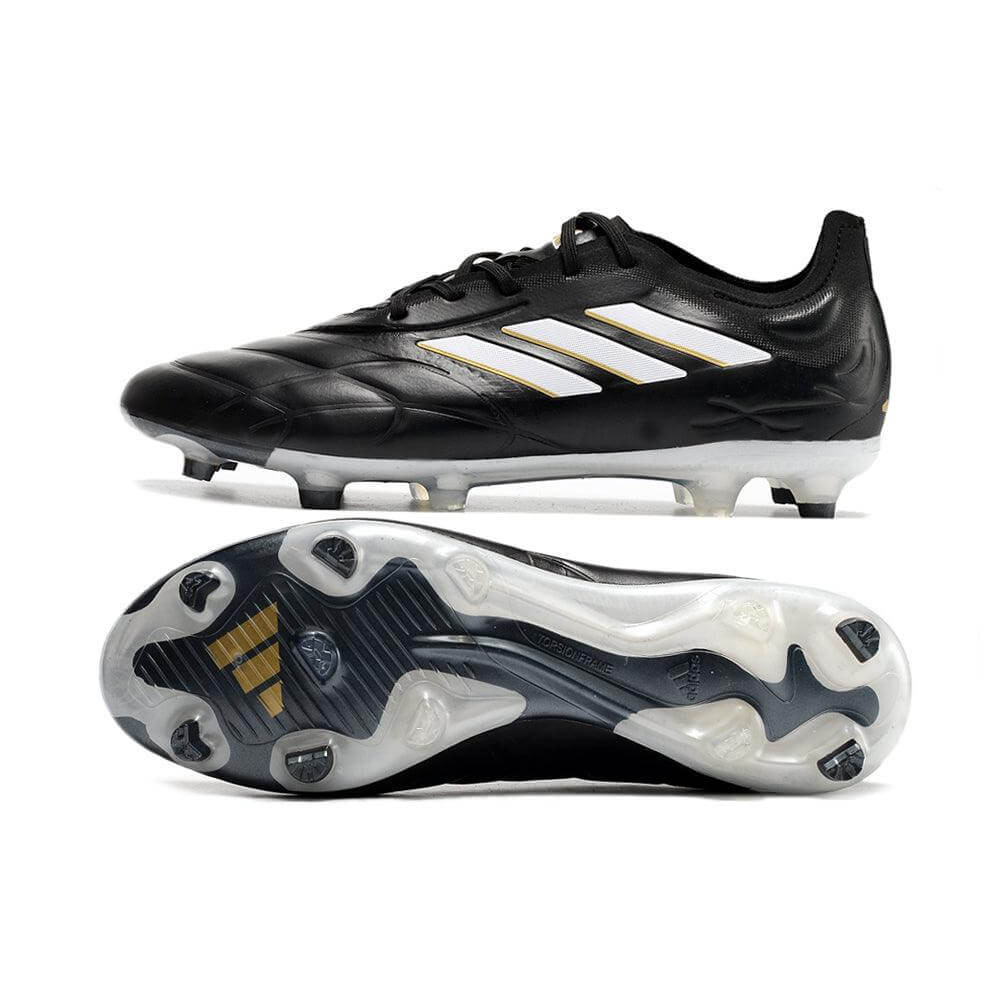 Chuteira Campo Adidas Copa Pure.1 FG Preta e Branco 