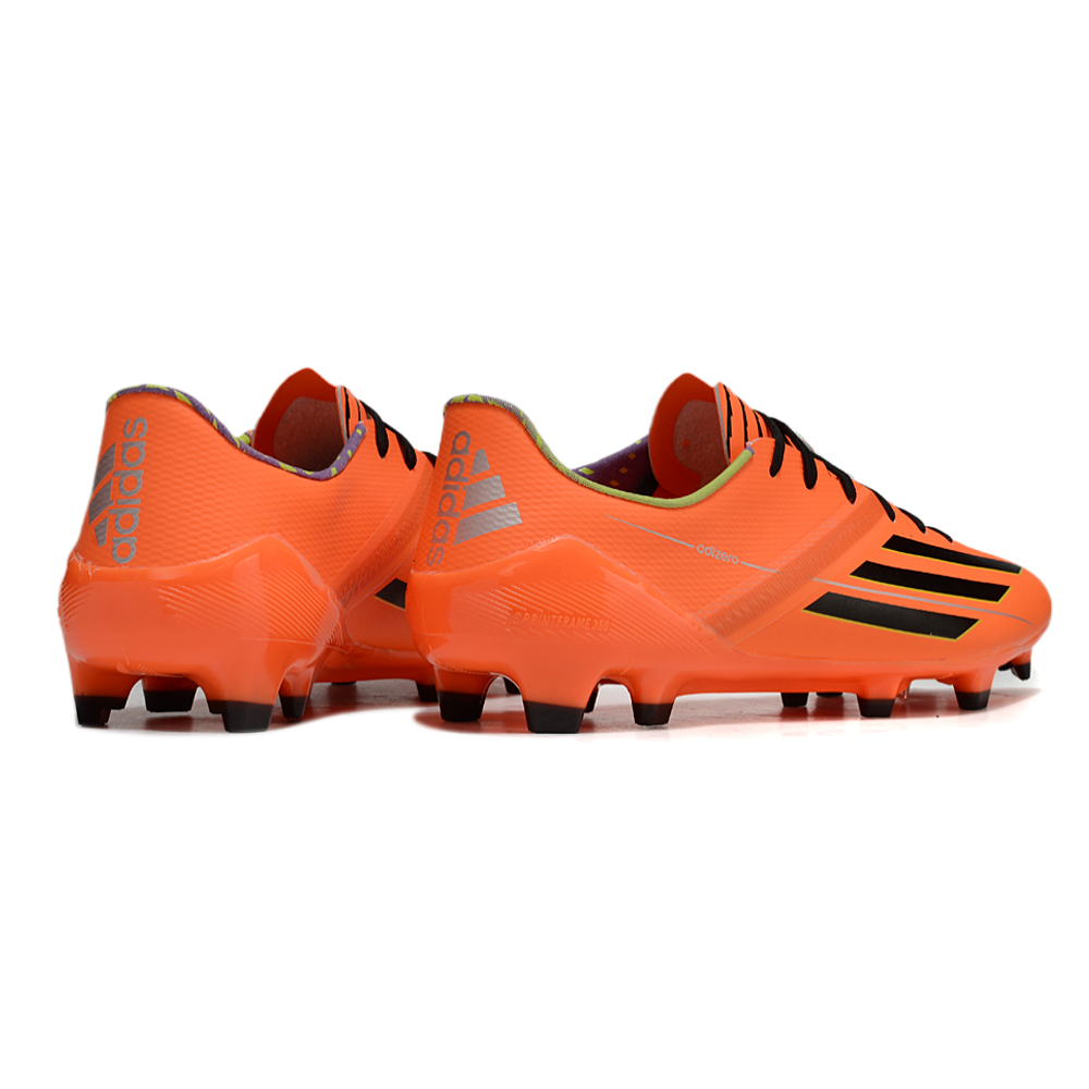 Chuteira Campo Adidas F50 Adizero FG Laranja e Preto