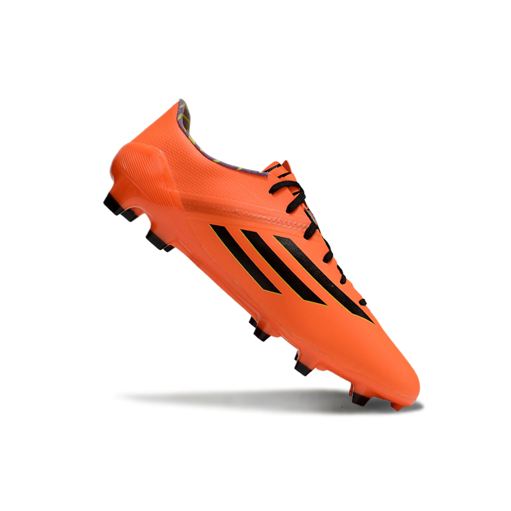 Chuteira Campo Adidas F50 Adizero FG Laranja e Preto