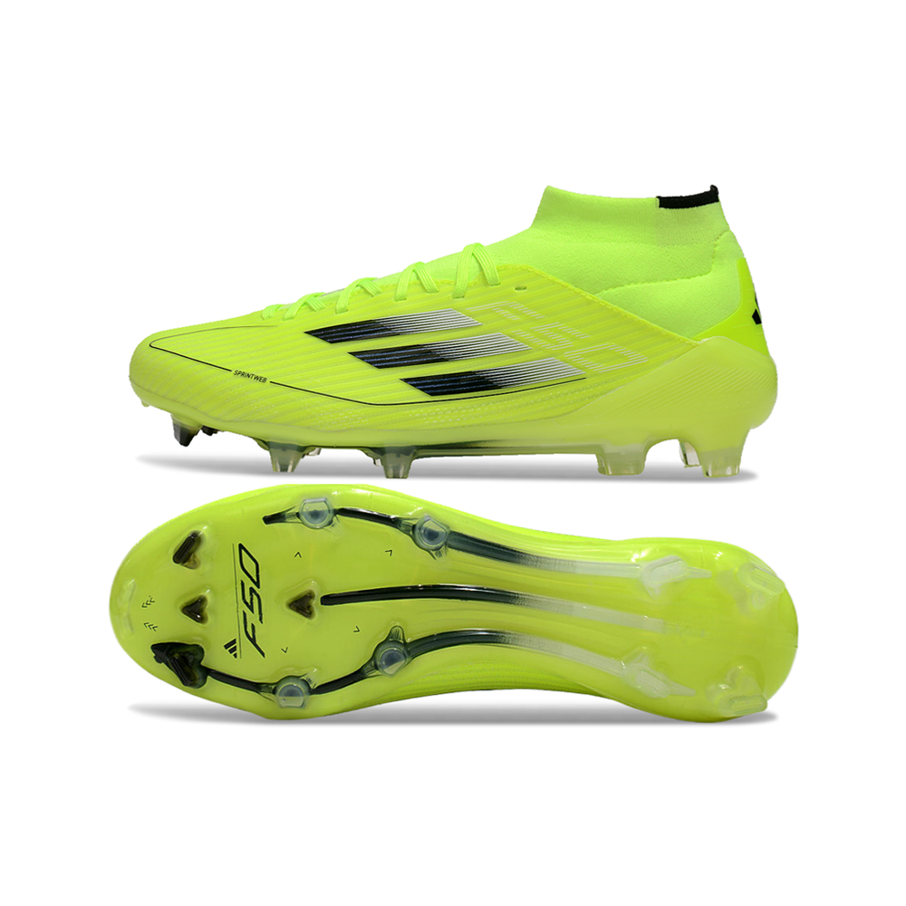 Chuteira Campo Adidas F50 Cano Médio FG Verde