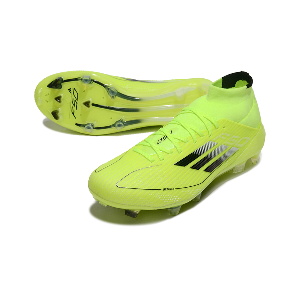 Chuteira Campo Adidas F50 Cano Médio FG Verde