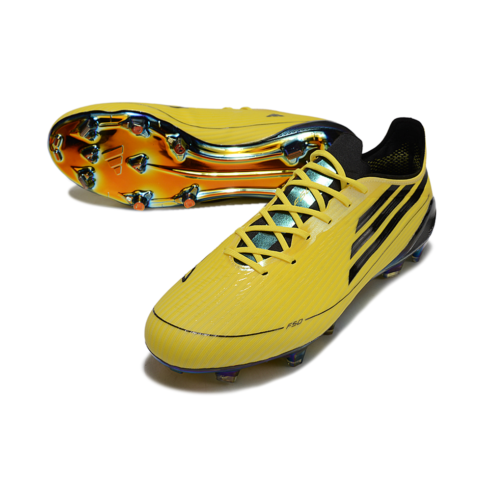Chuteira Campo Adidas F50 FG Amarelo e Preto