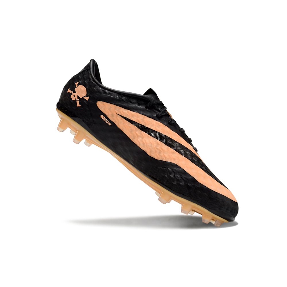 Chuteira Campo Nike Retrô Hypervenom Phantom I FG Preta e Laranja