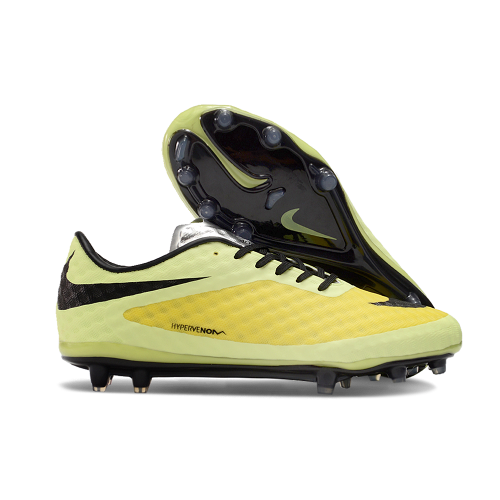 Chuteira Campo Nike Retrô Hypervenom Phantom I FG Verde, Amarelo e Preto