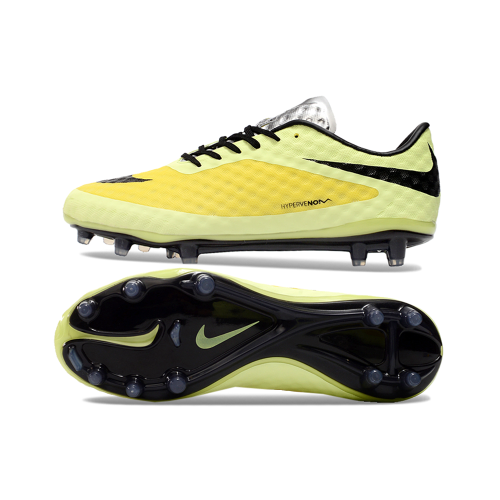 Chuteira Campo Nike Retrô Hypervenom Phantom I FG Verde, Amarelo e Preto