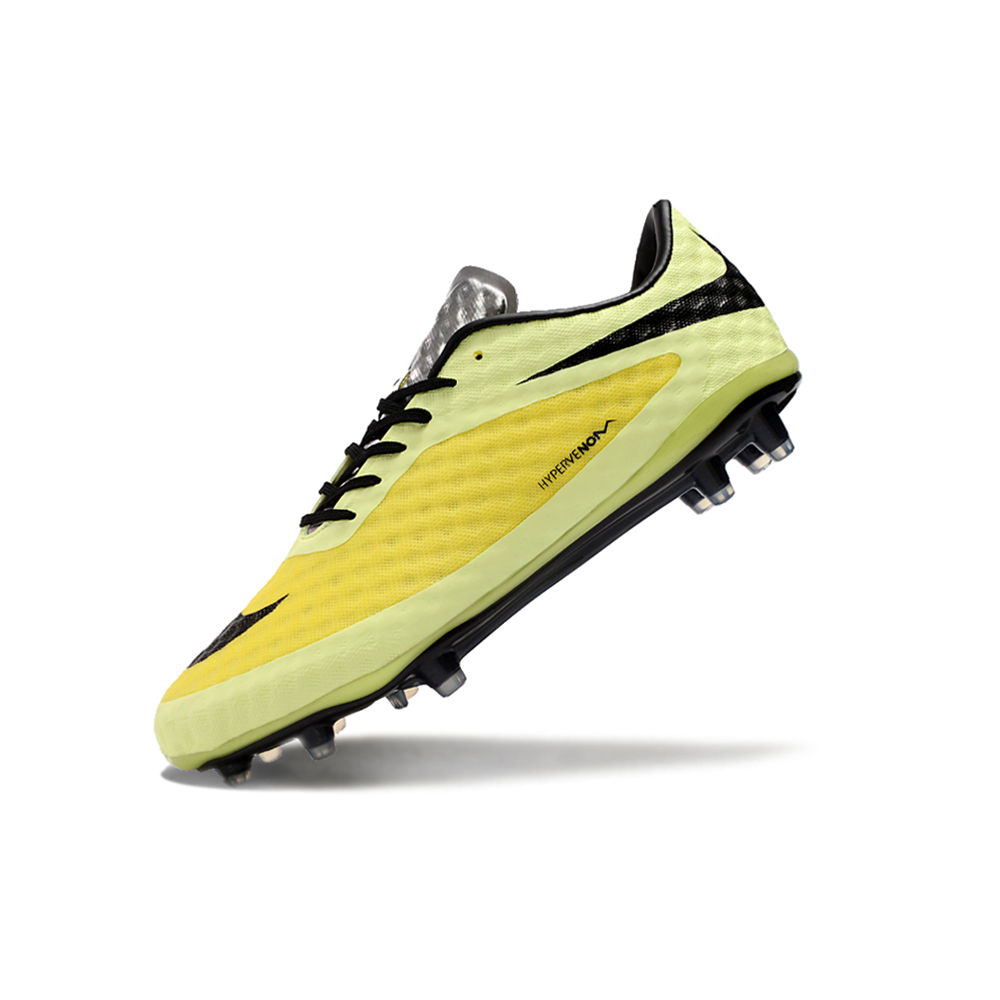 Chuteira Campo Nike Retrô Hypervenom Phantom I FG Verde, Amarelo e Preto