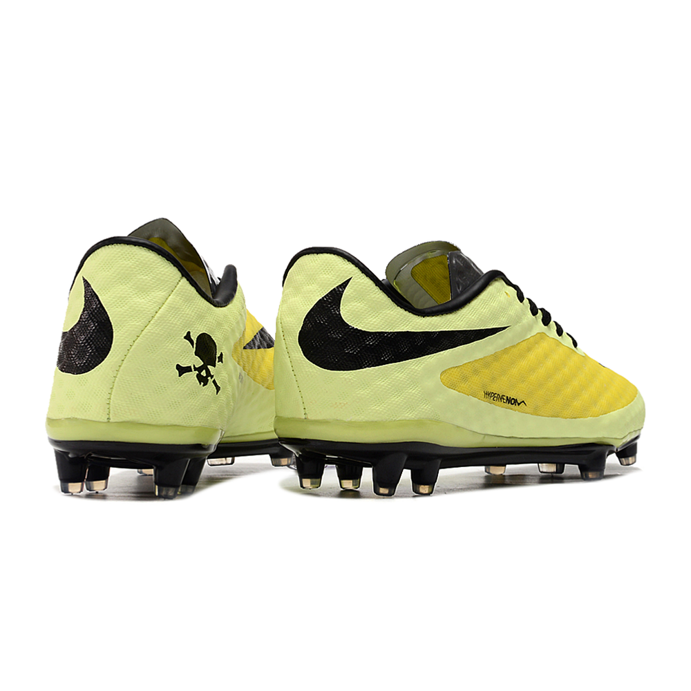 Chuteira Campo Nike Retrô Hypervenom Phantom I FG Verde, Amarelo e Preto