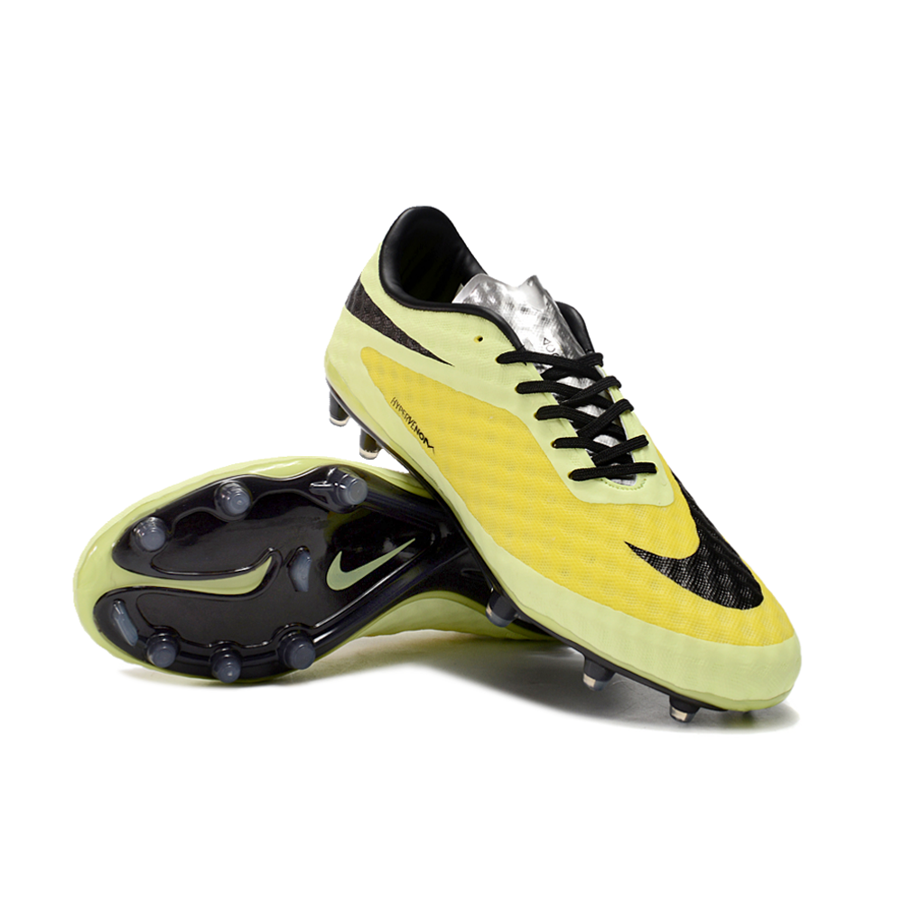Chuteira Campo Nike Retrô Hypervenom Phantom I FG Verde, Amarelo e Preto