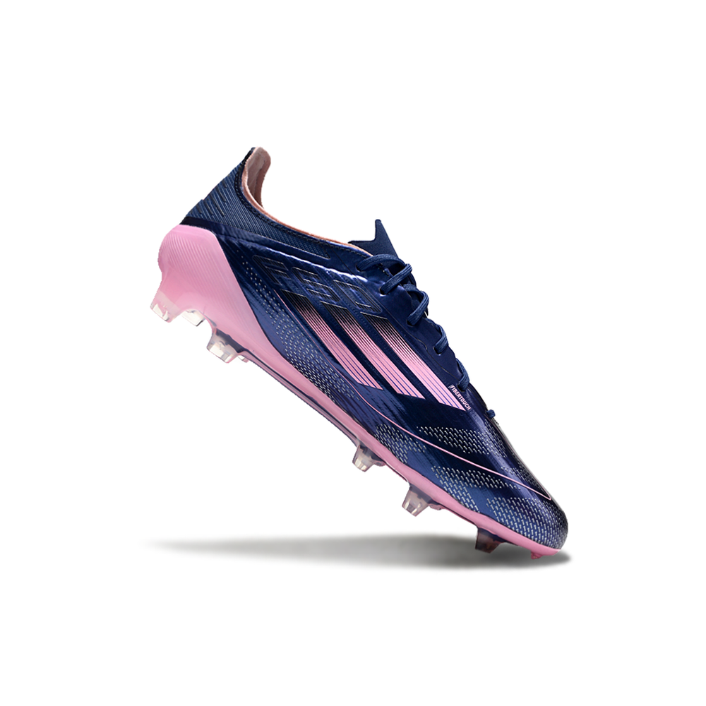 Chuteira Campo Adidas F50 FG Azul e Rosa