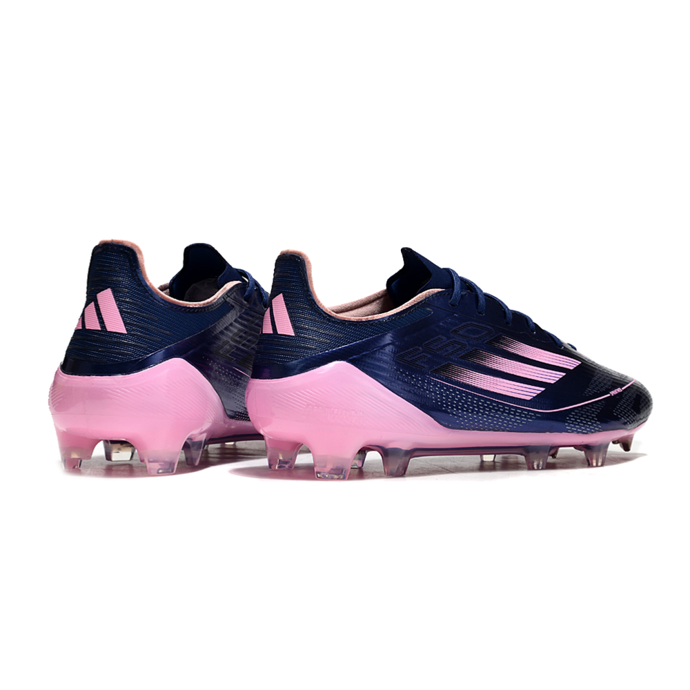 Chuteira Campo Adidas F50 FG Azul e Rosa