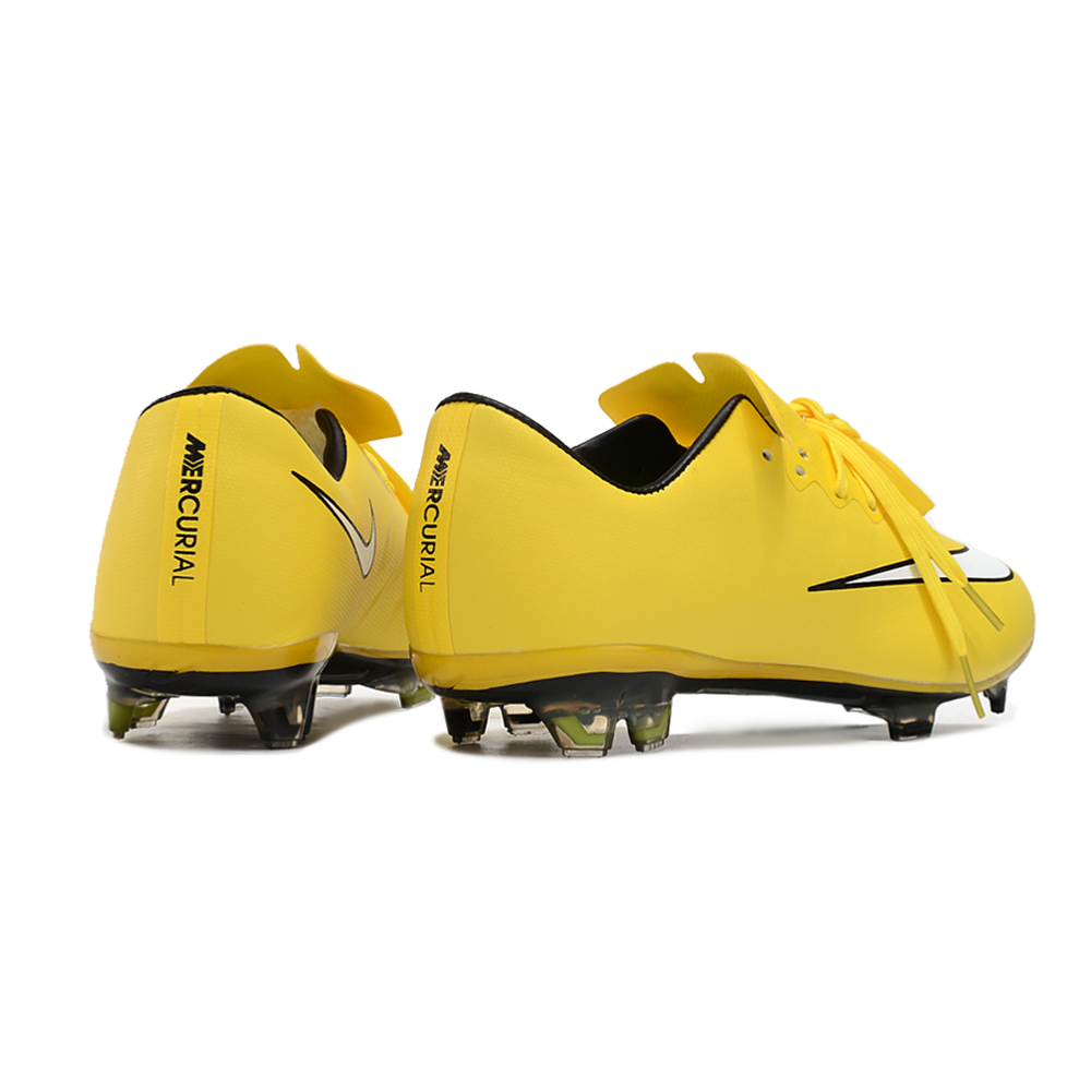 Chuteira Campo Nike Retrô Mercurial Vapor 10 FG Amarela e Branca