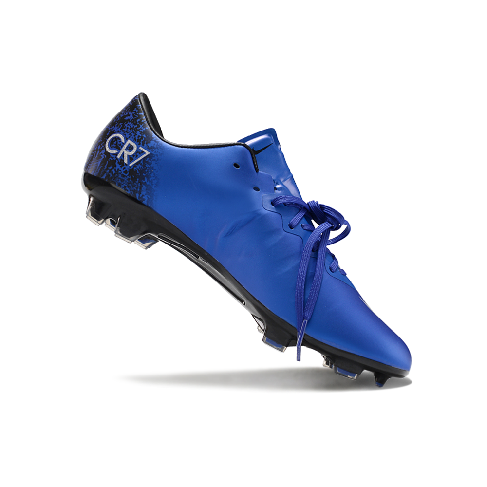 Chuteira Campo Nike Retrô Mercurial Vapor 10 FG Azul e Branco 