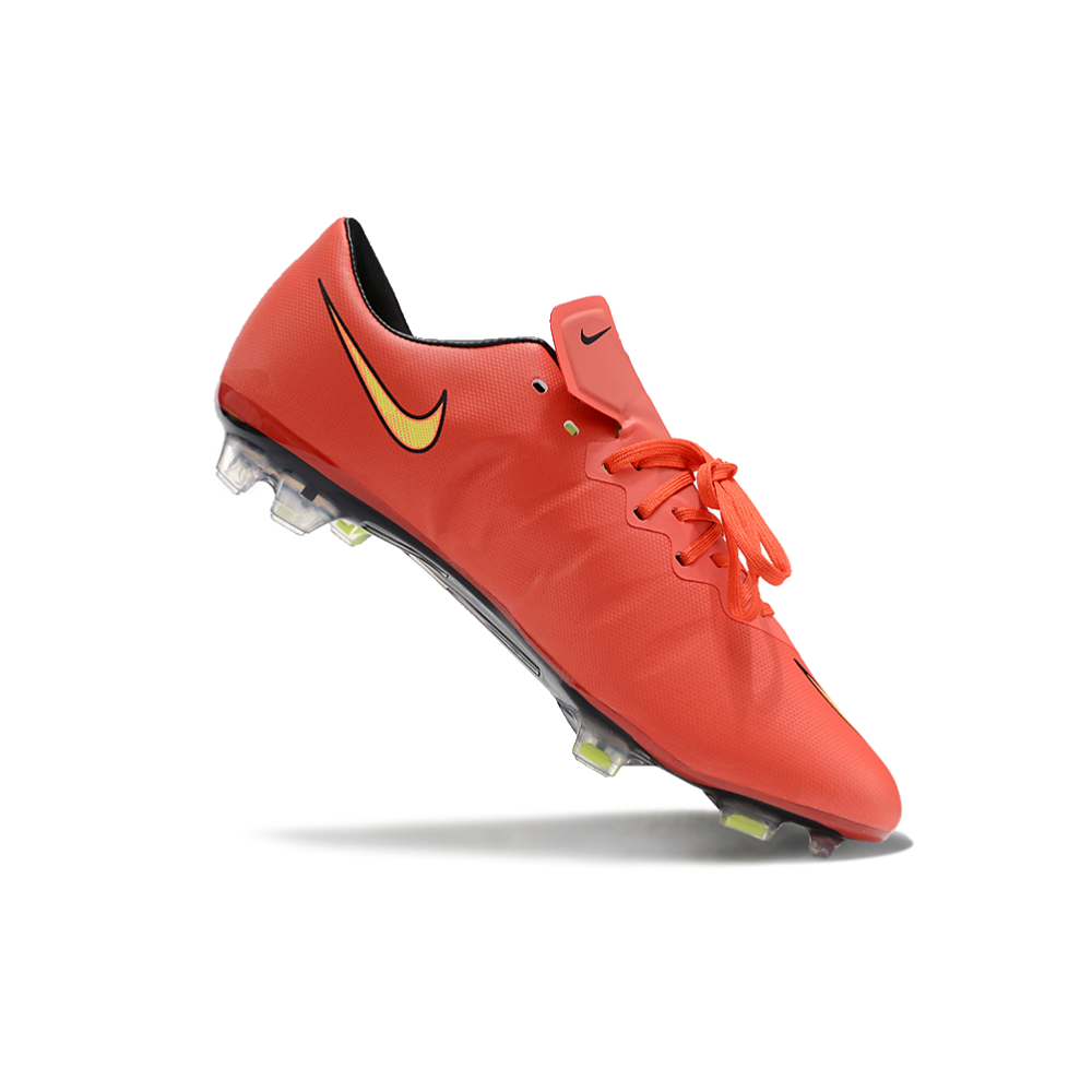 Chuteira Campo Nike Retrô Mercurial Vapor 10 FG Laranja e Amarelo