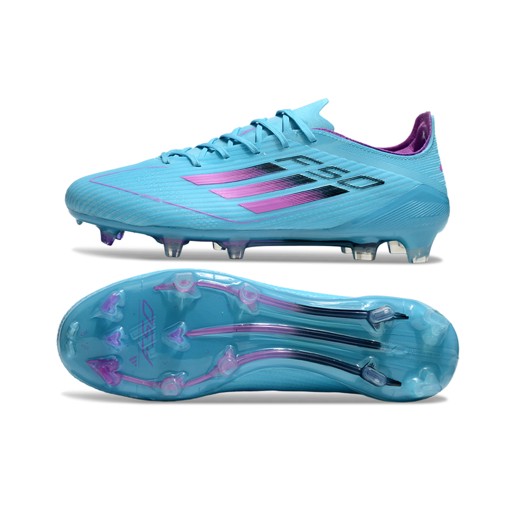 Chuteira Campo Adidas F50 FG Azul e Roxo