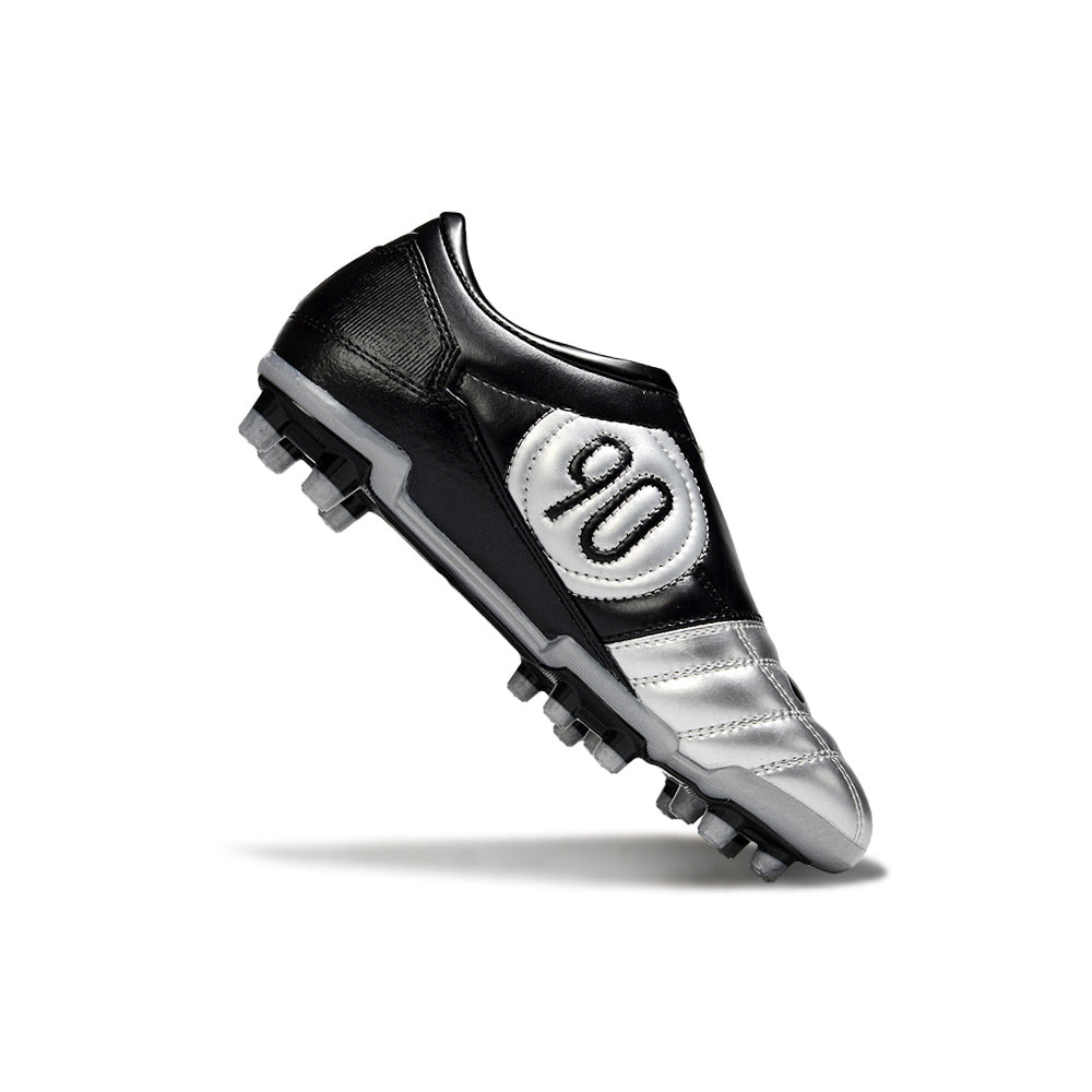 Chuteira Campo Nike Total 90 FG Prata e Preto