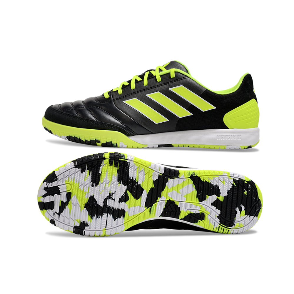 Chuteira Futsal Adidas Competition Top IC Preta e Verde
