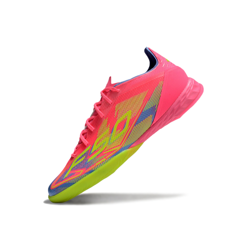 Chuteira Futsal Adidas F50 IC Rosa, Verde e Azul