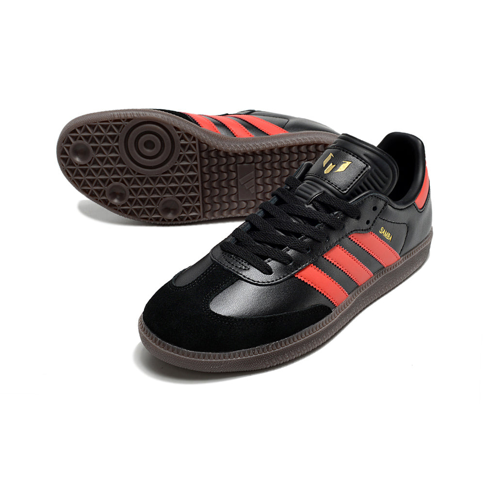 Chuteira Futsal Adidas Lionel Messi x Samba IC Preto e Vermelho