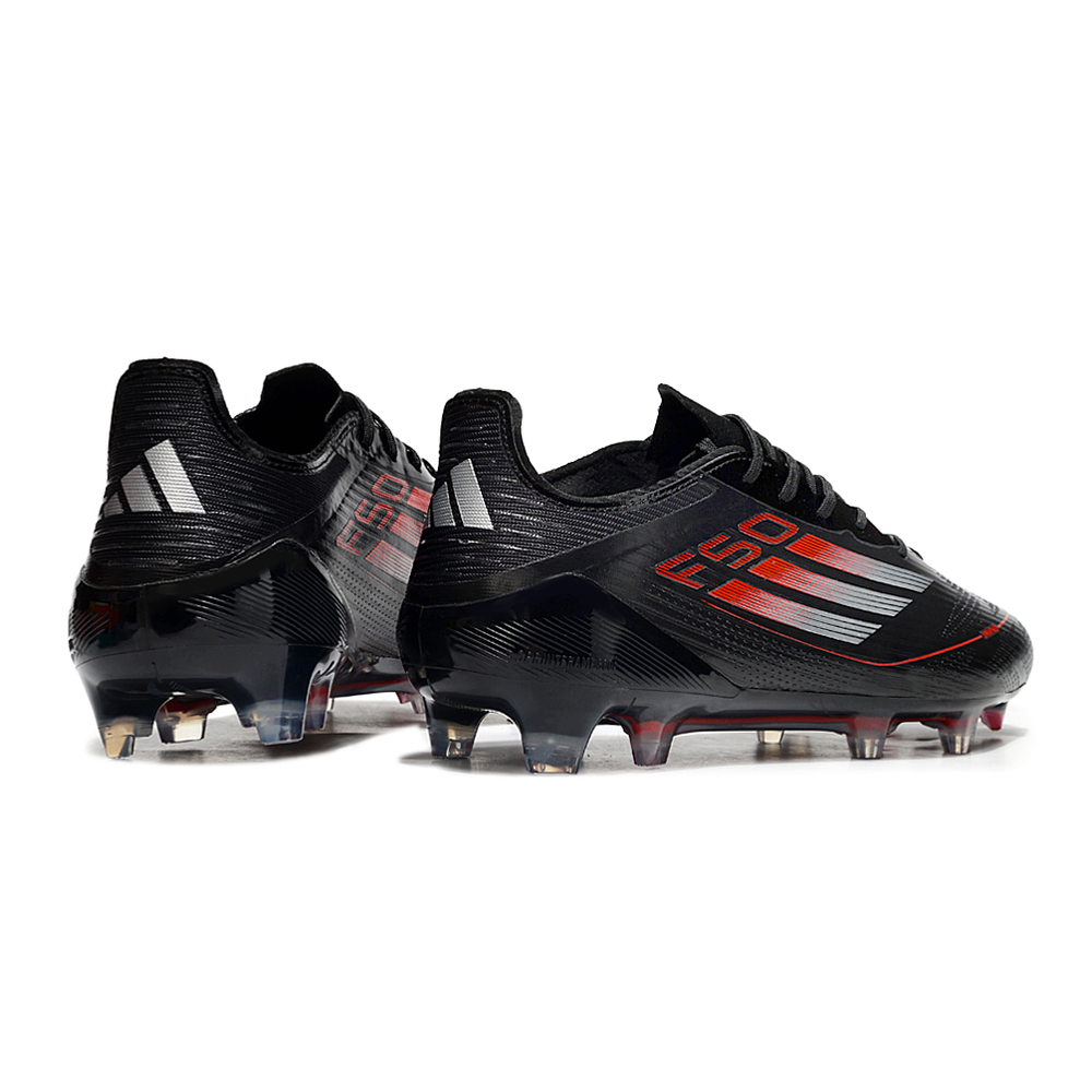 Chuteira Campo Adidas F50 FG Preta e Vermelha
