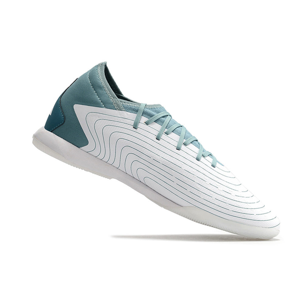 Chuteira Futsal Adidas Predator Accuracy.1 IC Branca e Azul 
