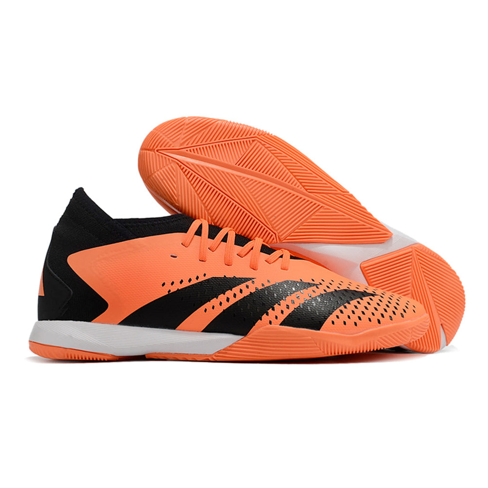 Chuteira Futsal Adidas Predator Accuracy.1 IC Laranja e Preta 