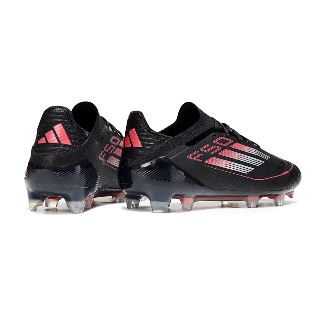 Chuteira Campo Adidas F50 FG Preto e Vermelho 