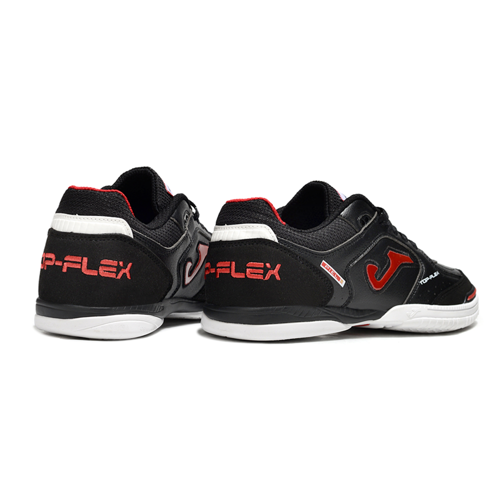 Chuteira Futsal Joma Top Flex Rebound IC Preto e Vermelho